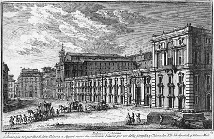 Palazzo Colonna in 1748