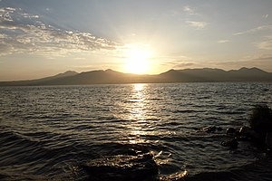 Paravani lake in Georgia