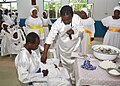 Performing a typical naming ceremony in the Celestial Church of Christ