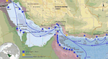 Purple - Portuguese in the Persian Gulf in the 16th and 17th century. Main cities, ports and routes. Persian Gulf z1507-1750.gif