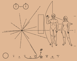 Plaque de Pioneer 10.