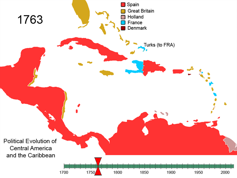 File:Political Evolution of Central America and the Caribbean 1763.png