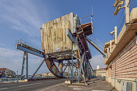 Counterweight of theTivoli Bridge, Sète, Hérault, France.