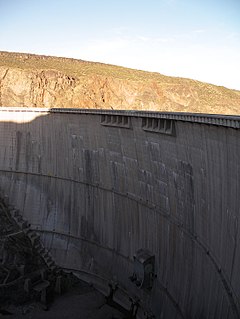 Agua del Toro Dam Dam in San Rafael in Mendoza Province