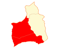 Pozicija provincije na karti Regije Arica y Parinacota