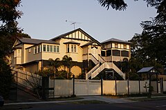 Image 37A typical Queenslander house in Brisbane (from Culture of Australia)