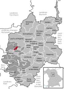 Poziția localității Rückersdorf