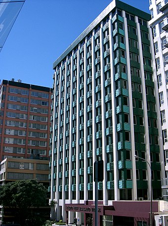 Radio New Zealand headquarters in Wellington. Radio New Zealand House.JPG