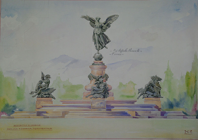 File:Raffaello Romanelli - Proiect pentru o fântână monumentală 3.jpg