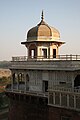 Musamman Burj in the Red Fort Agra. Shah Jahan was imprisoned here.