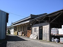 In use as lumber storage, 2012 Ridgefield station 126.JPG