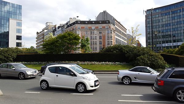 The Robert Schuman roundabout in Brussels