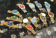 Eleven different Rolex Stella watches with different colorful, lacquered enamel dials Rolex Day-Date Lacquered Stella Dial.jpg