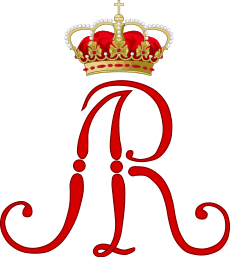 Royal Monogram of King August II of Poland.svg