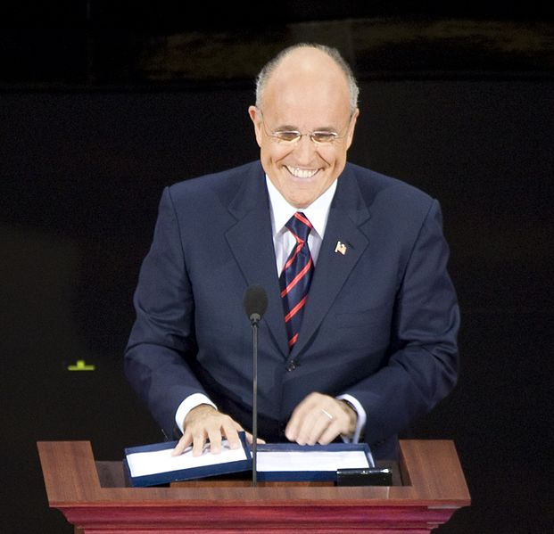 File:Rudy Giuliani, former Republican presidential candidate and Mayor of New York, at the podium in the Xcel Center, St. Paul, Minnesota LCCN2010719270 (cropped).jpg