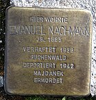 Ruesselsheim am Main Stolperstein Mainzer Straße 8 Emanuel Nachmann.jpg