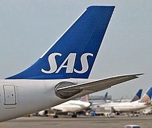 Leitwerk einer A330-300 der SAS