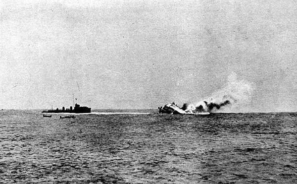 SMS Mainz sinking