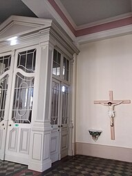 Saint Albert Church, Riga, the main door, inside