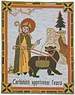 Icono de San Corbiniano y el oso