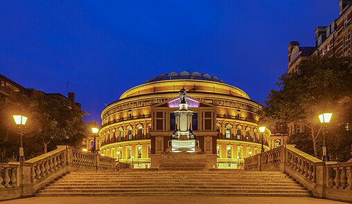 The Royal Albert Hall as seen from Prince Consort Road
