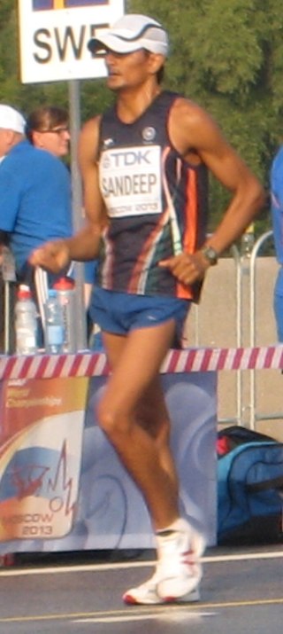<span class="mw-page-title-main">Sandeep Kumar (racewalker)</span> Indian racewalker