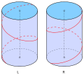 Vorschaubild für Schraublinie (Darstellende Geometrie)