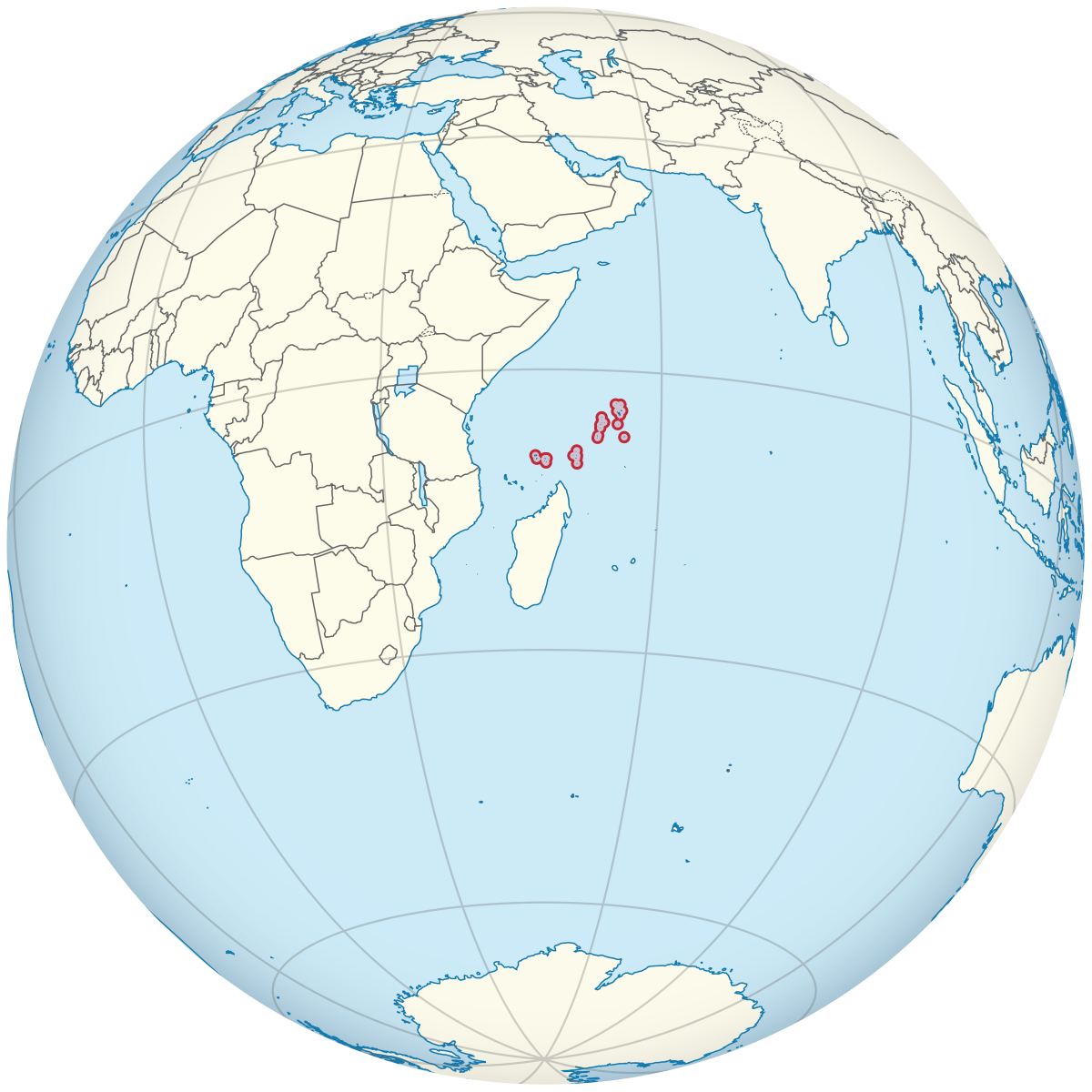 Seychelles carte du monde