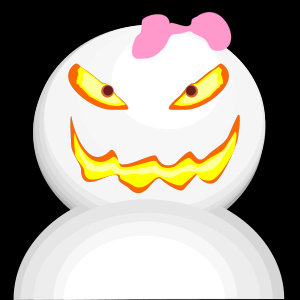 She snow scary.svg