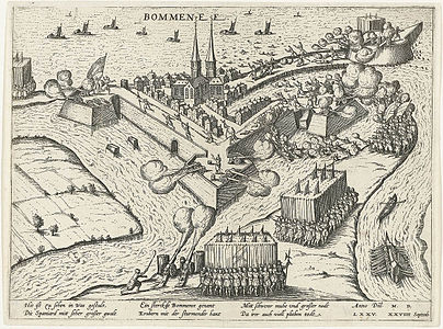 Spaanse troepen veroveren Bommenede op 30 oktober 1575