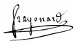 signature d'Alexandre-Évariste Fragonard