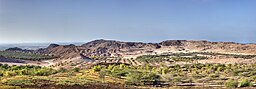 Landskapsvy från Sir Bani Yas