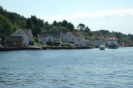 The strait "Skippergada" in the archipelago off Kristiansand