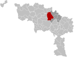 Soignies Hainaut Bélgica Map.svg