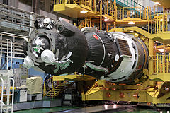 The spacecraft during pre-launch processing on 8 July 2012.