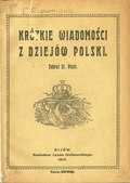 Stanisław Bełza Krótkie wiadomości z dziejów Polski