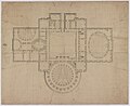 United States Capitol ("Federal Capitol"), Floor Plan by Stephen Hallet