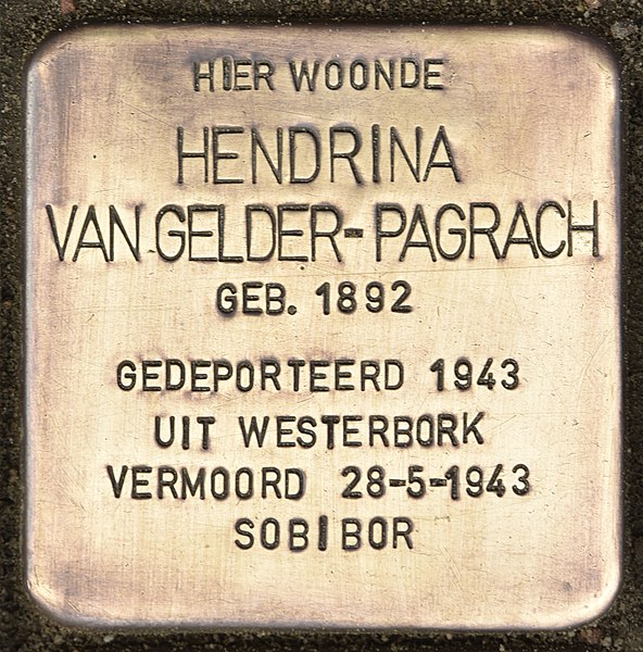 File:Stolperstein für Hendrina van Gelder-Pagrach (Almelo).jpg