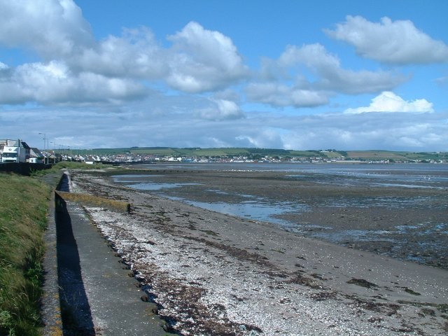 Stranraer and the shores of Loch Ryan, viewed from north-east end of town.