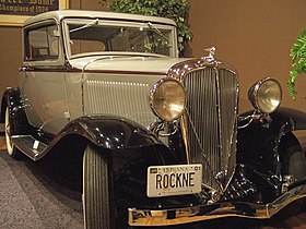 A Studebaker Rockne at the Studebaker National Museum in South Bend, Indiana Studebaker Rockne - Flickr image 207520289.jpg