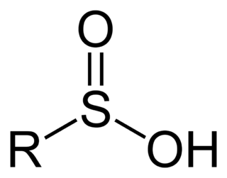 <span class="mw-page-title-main">Sulfinic acid</span> Class of chemical compounds