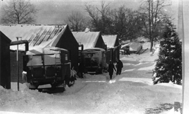 Huts of the TRE, Malvern, winter 1942-3