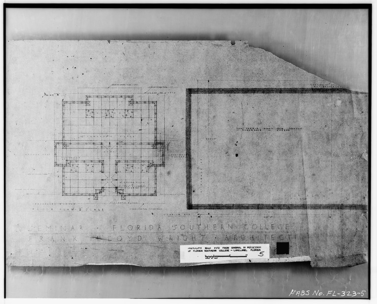 File:TYPICAL FLOOR PLAN - Florida Southern College, McDonald and Johnson Avenues, Lakeland, Polk County, FL HABS FLA,53-LAKE,1-5.tif