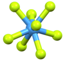 The distorted square antiprismatic [TaF8]3− anion in the Na3TaF8 lattice.[4]