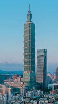 Menara Taipei 101 di Taiwan.