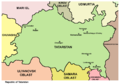 Mapa de Tatarstan nel qu'apaez Kazán