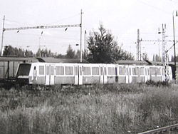 Jednotka Tatra R2 odstavená v Brně-Horních Heršpicích (1983)