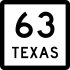 State Highway 63 marker 