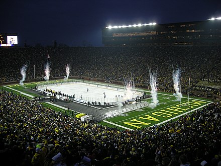 A record 104,173 fans watch Michigan vs Michigan State at The Big Chill at the Big House