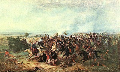 Battle of Calugareni by Theodor Aman Theodor Aman - Izgonirea turcilor la Calugareni.jpg